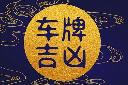 车牌吉凶看什么